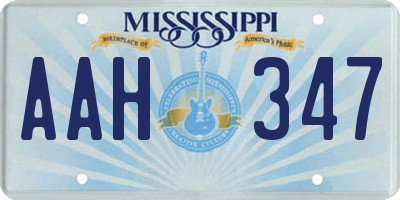 MS license plate AAH347