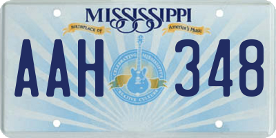 MS license plate AAH348