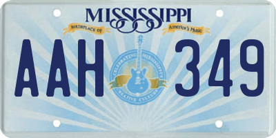 MS license plate AAH349