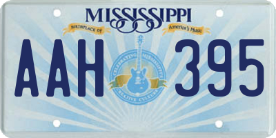 MS license plate AAH395