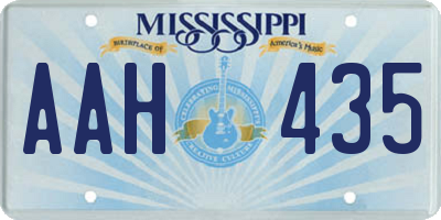 MS license plate AAH435