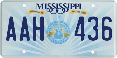 MS license plate AAH436