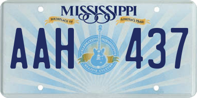 MS license plate AAH437