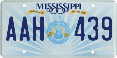 MS license plate AAH439