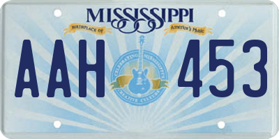 MS license plate AAH453