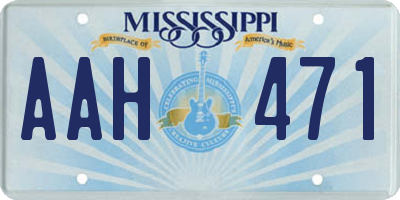 MS license plate AAH471