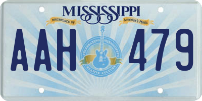 MS license plate AAH479