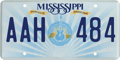 MS license plate AAH484