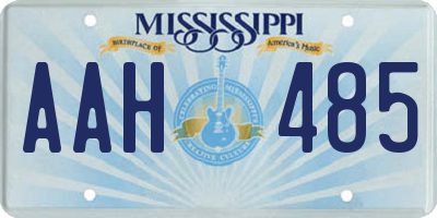 MS license plate AAH485