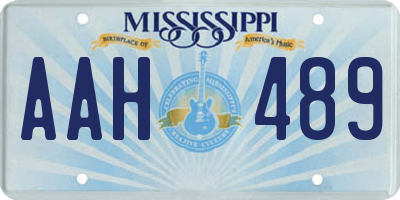 MS license plate AAH489