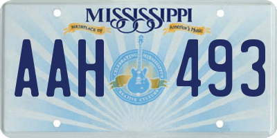 MS license plate AAH493