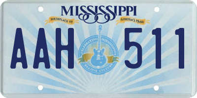 MS license plate AAH511