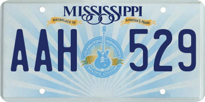 MS license plate AAH529