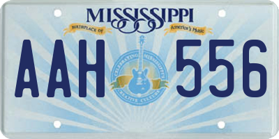 MS license plate AAH556