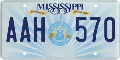 MS license plate AAH570