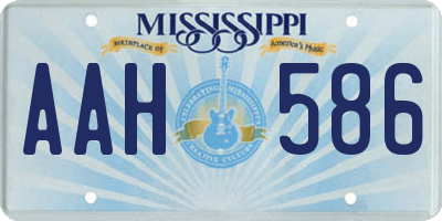 MS license plate AAH586