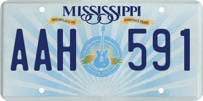 MS license plate AAH591