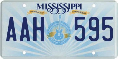 MS license plate AAH595