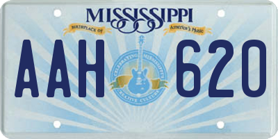 MS license plate AAH620