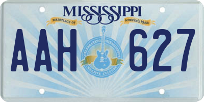 MS license plate AAH627