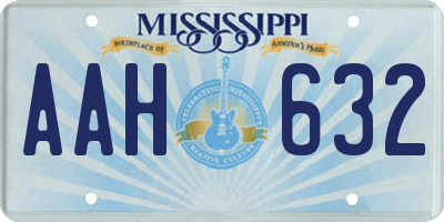 MS license plate AAH632