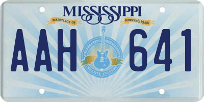 MS license plate AAH641