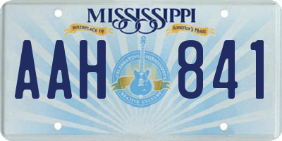 MS license plate AAH841