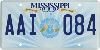 MS license plate AAI084