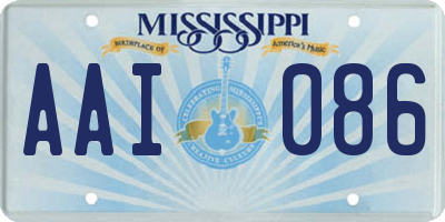 MS license plate AAI086