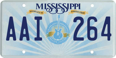 MS license plate AAI264