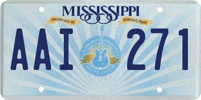 MS license plate AAI271