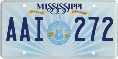 MS license plate AAI272