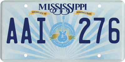 MS license plate AAI276