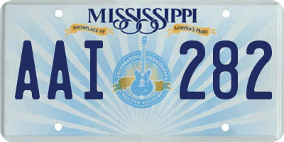 MS license plate AAI282