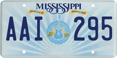 MS license plate AAI295