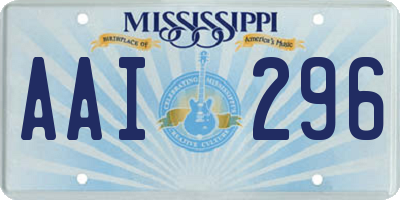 MS license plate AAI296