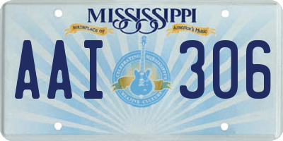 MS license plate AAI306