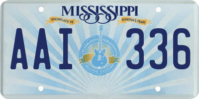 MS license plate AAI336