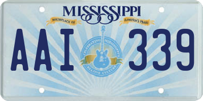 MS license plate AAI339