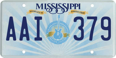 MS license plate AAI379