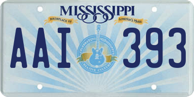 MS license plate AAI393