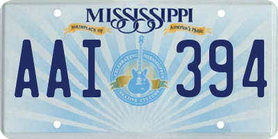 MS license plate AAI394