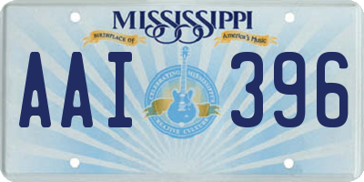 MS license plate AAI396