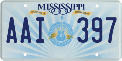 MS license plate AAI397