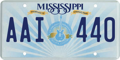 MS license plate AAI440