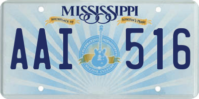 MS license plate AAI516