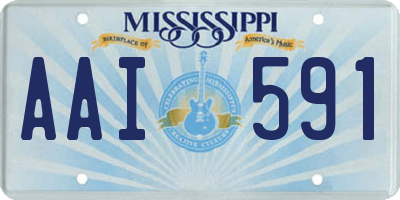 MS license plate AAI591
