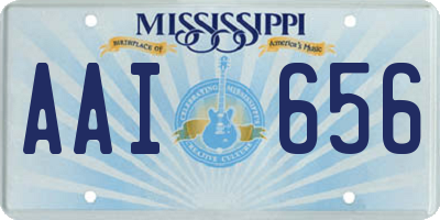 MS license plate AAI656