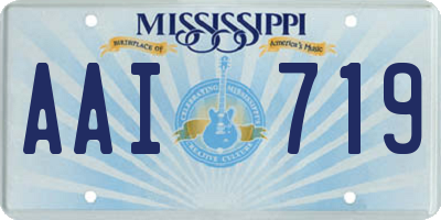 MS license plate AAI719