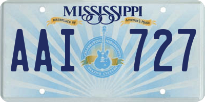 MS license plate AAI727